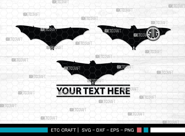 Bat Silhouette, Bat SVG, Flying Bats Svg, Halloween Bat Svg, Spooky Bat Svg, Bat Bundle, SB00225 SVG ETC Craft 