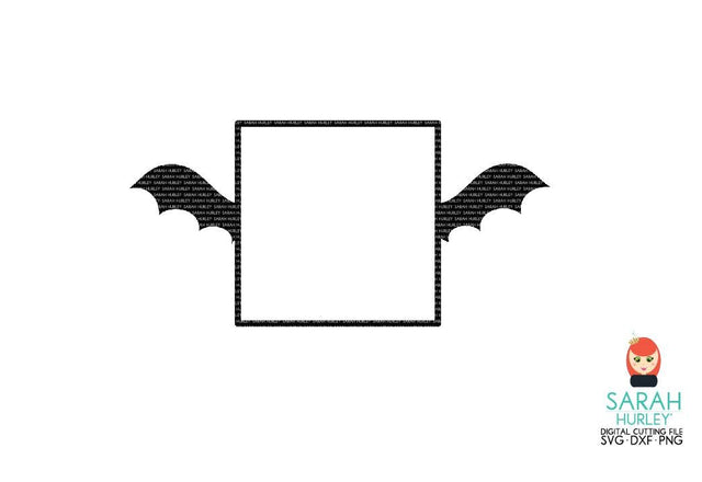 Bat Square Frame SVG Sarah Hurley 