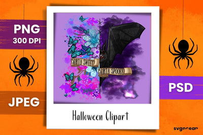 Bat Sublimation | PNG Bundle | Sorta Sweet Sorta Spooky SVG SvgOcean 