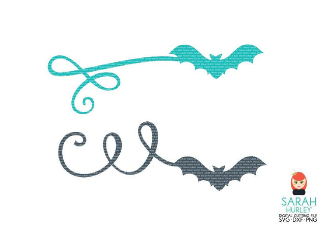 Bat Swirls 2 SVG Sarah Hurley 