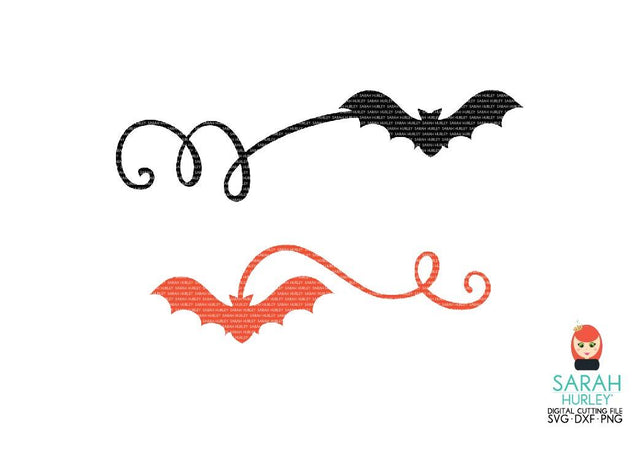 Bat Swirls 3 SVG Sarah Hurley 