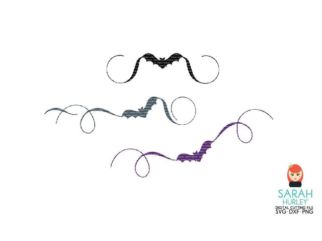 Bat Swirls SVG Sarah Hurley 