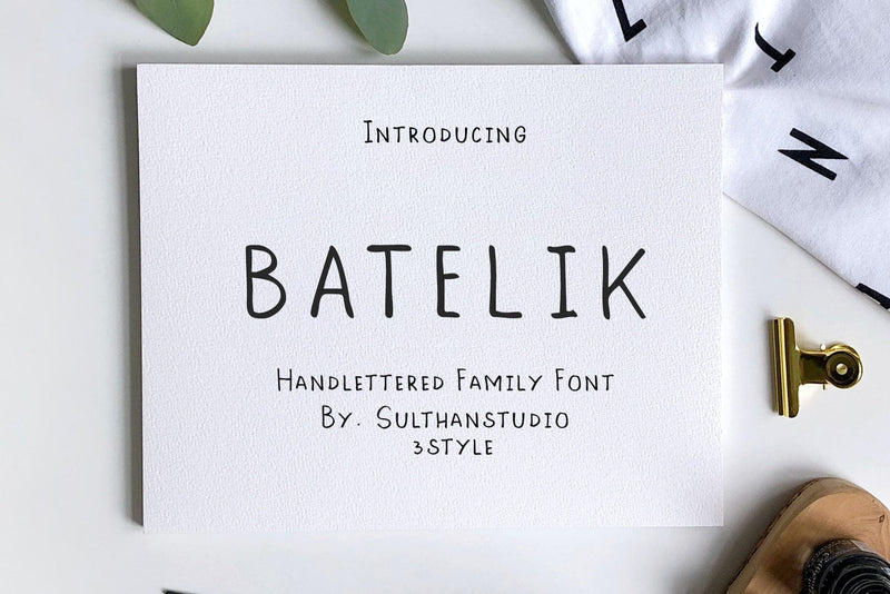 Batelik Font Sulthan studio 