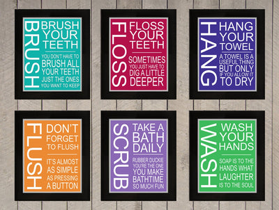 Bath Print Set SVG Design Shark