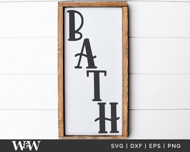 Bath SVG | Farmhouse Bathroom SVG SVG Wood And Walt 