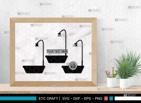Bath Tub Monogram, Bath Tub Silhouette, Bath Tub Svg, Bathing Svg, Bath Svg, Shower Svg, Tub Svg, Bathroom Svg, SB00062 SVG ETC Craft 