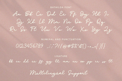 Bathilda - Monoline Font Font Subectype Studio 