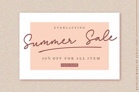 Bathilda - Monoline Font Font Subectype Studio 