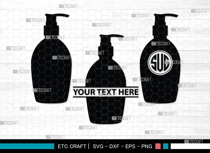 Bathroom Accessories Monogram, Bathroom Accessories Silhouette, Bathroom Accessories SVG, Washroom Accessories Silhouette, Bath Icons Set Svg, SB00063 SVG ETC Craft 