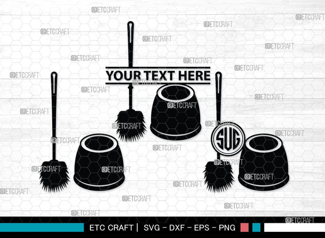 Bathroom Accessories Monogram, Bathroom Accessories Silhouette, Bathroom Accessories SVG, Washroom Accessories Silhouette, Bath Icons Set Svg, SB00063 SVG ETC Craft 