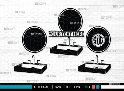 Bathroom Accessories Monogram, Bathroom Accessories Silhouette, Bathroom Accessories SVG, Washroom Accessories Silhouette, Bath Icons Set Svg, SB00063 SVG ETC Craft 