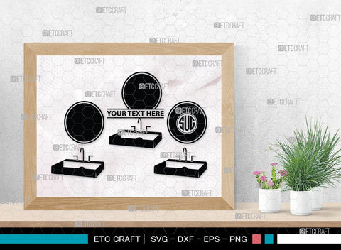 Bathroom Accessories Monogram, Bathroom Accessories Silhouette, Bathroom Accessories SVG, Washroom Accessories Silhouette, Bath Icons Set Svg, SB00063 SVG ETC Craft 