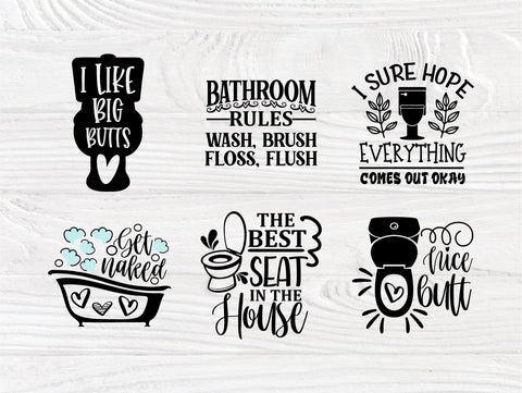 Bathroom Humor SVG Bundle, Funny Bathroom Svg SVG TonisArtStudio 