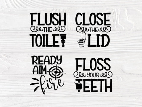 Bathroom Humor SVG Bundle, Funny Bathroom Svg SVG TonisArtStudio 