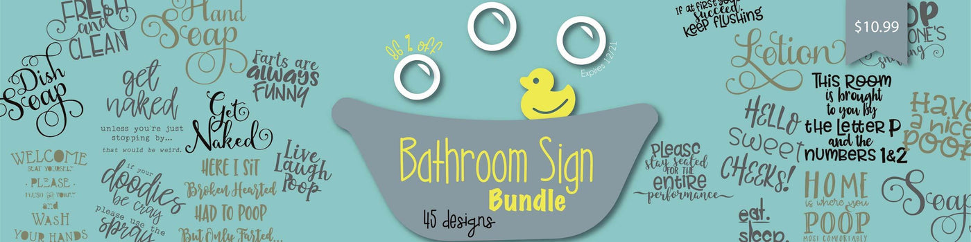 Bathroom Sign Bundle