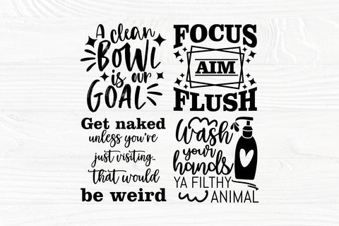 Bathroom SVG | Bathroom signs | Bathroom svg bundle | Funny bathroom svg | Bathroom clipart | Bathroom cut files for cricut and silhouette SVG TonisArtStudio 