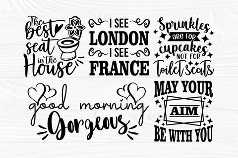 Bathroom SVG | Bathroom signs | Bathroom svg bundle | Funny bathroom svg | Bathroom clipart | Bathroom cut files for cricut and silhouette SVG TonisArtStudio 