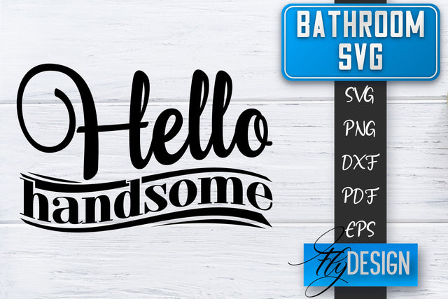 Bathroom SVG | Bathroom Signs | Funny Sayings SVG | Bathroom rules | Cut Files SVG Fly Design 