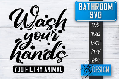 Bathroom SVG | Bathroom Signs | Funny Sayings SVG | Bathroom rules | Cut Files SVG Fly Design 