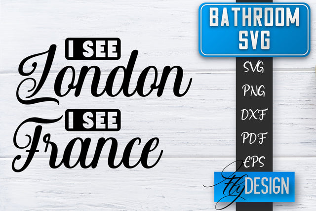 Bathroom SVG | Bathroom Signs | Funny Sayings SVG | Bathroom rules | Cut Files SVG Fly Design 