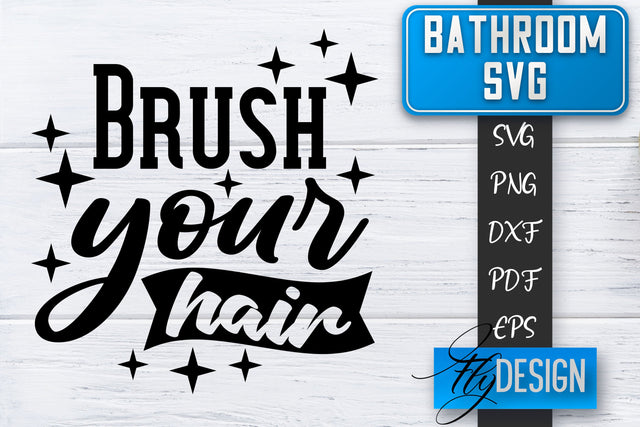 Bathroom SVG | Bathroom Signs | Funny Sayings SVG | Bathroom rules | Cut Files SVG Fly Design 