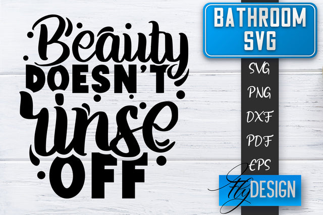 Bathroom SVG | Bathroom Signs | Funny Sayings SVG | Bathroom rules | Cut Files SVG Fly Design 