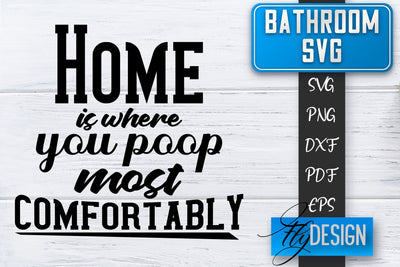 Bathroom SVG | Bathroom Signs | Funny Sayings SVG | Bathroom rules | Cut Files SVG Fly Design 