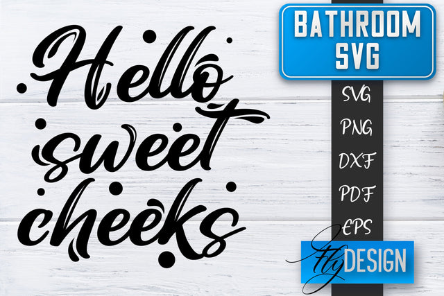 Bathroom SVG | Bathroom Signs | Funny Sayings SVG | Bathroom rules | Cut Files SVG Fly Design 