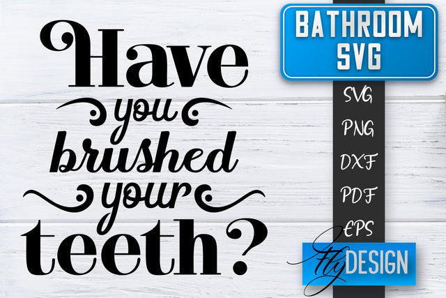 Bathroom SVG | Bathroom Signs | Funny Sayings SVG | Bathroom rules | Cut Files SVG Fly Design 