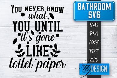 Bathroom SVG | Bathroom Signs | Funny Sayings SVG | Bathroom rules | Cut Files SVG Fly Design 