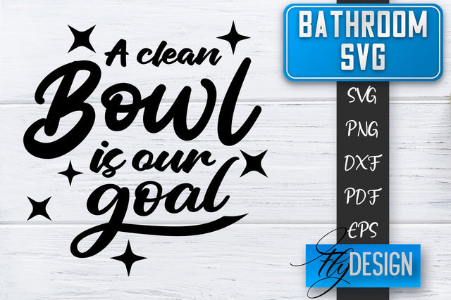 Bathroom SVG | Bathroom Signs | Funny Sayings SVG | Bathroom rules | Cut Files SVG Fly Design 