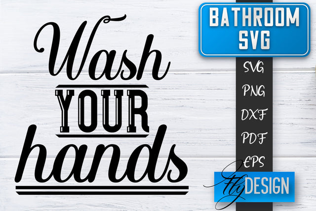 Bathroom SVG | Bathroom Signs | Funny Sayings SVG | Bathroom rules | Cut Files SVG Fly Design 