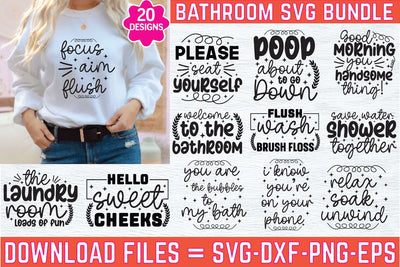 Bathroom SVG bundle | Bathroom quotes svg | Funny bathroom signs | Bathroom svg | Bathroom silhouette | Bathroom clipart | Svg cut files SVG farhad farhad 