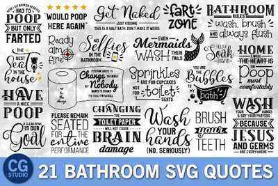 Bathroom SVG bundle, bathroom quotes svg, toilet svg, bathroom sign svg, poop svg, toilet paper svg, farmhouse svg, restroom sign svg, funny SVG James 