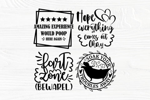 Bathroom SVG Bundle, Bathroom Signs, SVG Cut Files SVG TonisArtStudio 