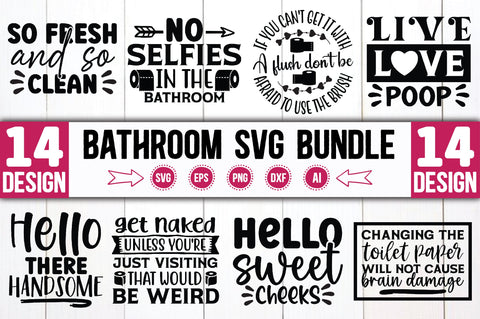 Bathroom SVG Bundle SVG Ariyan 