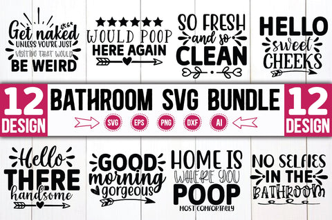 Bathroom SVG Bundle SVG Ariyan 