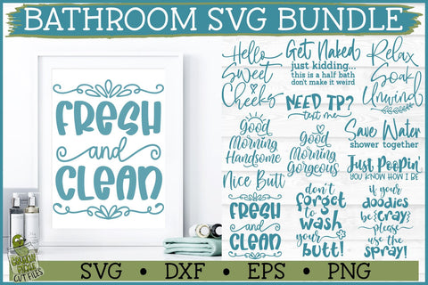 Bathroom SVG Bundle SVG Crunchy Pickle 