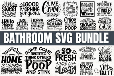 Bathroom SVG Bundle SVG Designangry 