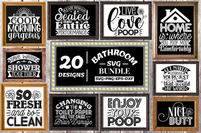 Bathroom SVG Bundle, SVG DESIGNISTIC 