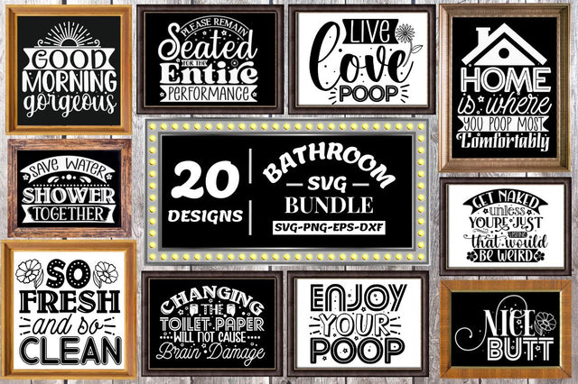 Bathroom SVG Bundle, SVG DESIGNISTIC 