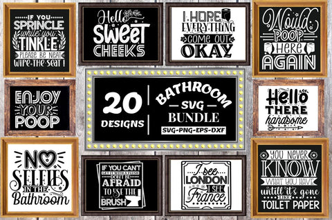 Bathroom SVG Bundle SVG DESIGNISTIC 