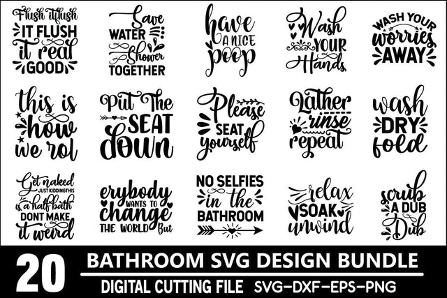 Bathroom Svg Bundle SVG md faruk hossain 