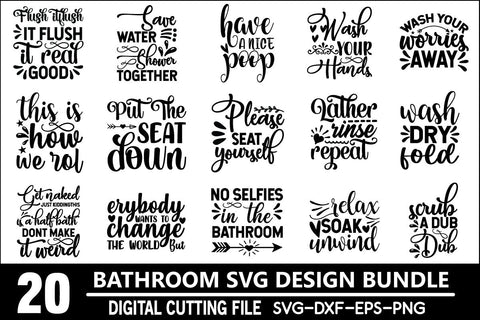 Bathroom Svg Bundle SVG md faruk hossain 