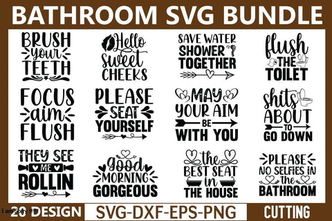 Bathroom SVG Bundle SVG md faruk hossain 