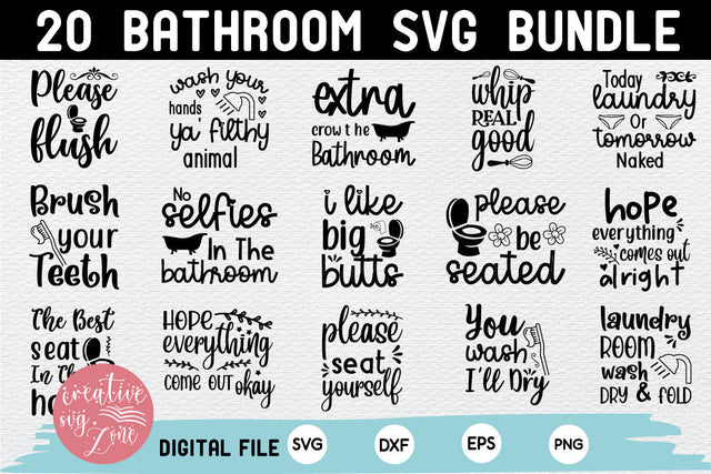 Bathroom svg bundle SVG md faruk hossain 