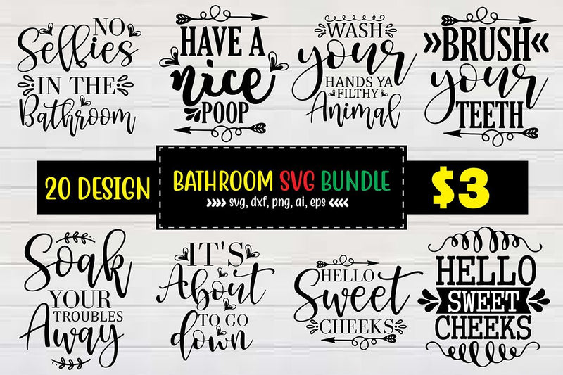 Bathroom Svg Bundle SVG shah alam 