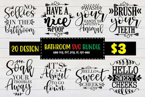 Bathroom Svg Bundle SVG shah alam 
