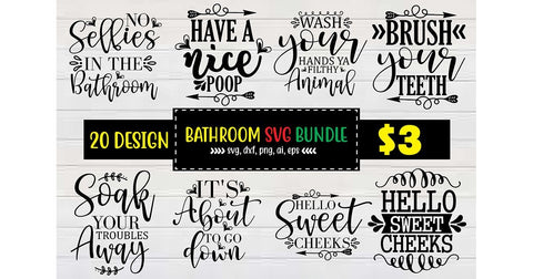 Bathroom Svg Bundle SVG shah alam 