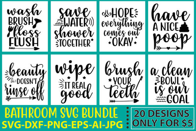 Bathroom Svg Bundle SVG Syaman 